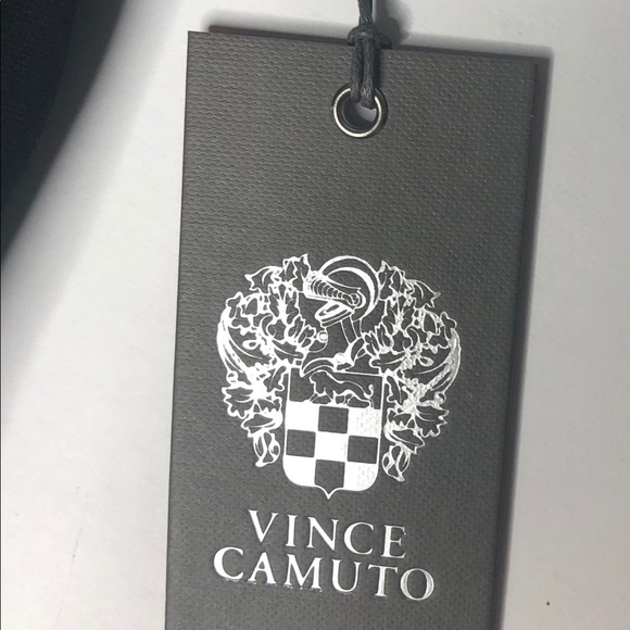 Vince Camuto Black Faux Leather Sleeveless Shell s - Picture 5 of 8